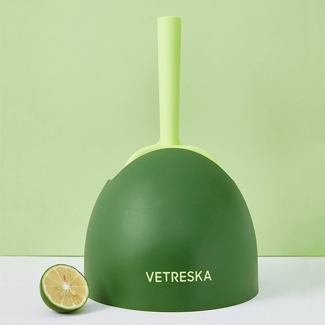 Vetreska Fruity Portable Cat Kitty Toilet Litter Box Tray House Lid Scoop Set Lime