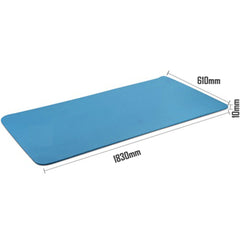 10mm Extra Thick NBR Yoga Mat Gym Pilates Fitness Exercise - blue