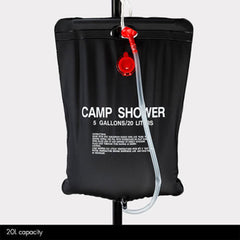 20L Craig Camp Shower Bag Solar Heated Water Pipe