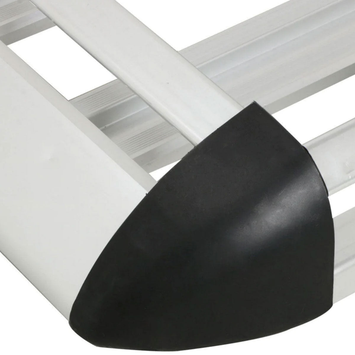 Black car mirror cover on a white background