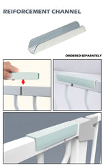 Adjustable Baby Pet Child Kid Safety Security Gate Stair Barrier Door Extension Blue