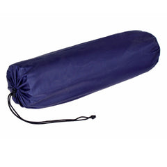 Double Self Inflating Mattress Camping Hiking Airbed Camp Mat Sleeping Pillow w/ Bag - navy