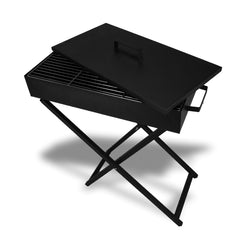 Large Ourdoor Portable Foldable Folding Charcoal BBQ Grill Camping Picnic W/ Lid