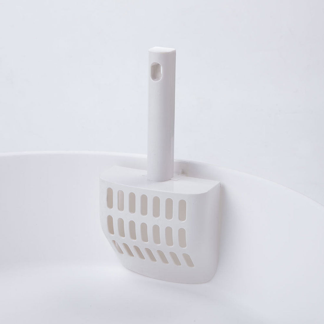 Pidan Igloo Snow House Portable Hooded Cat Toilet Litter Box Tray House with Scoop - white
