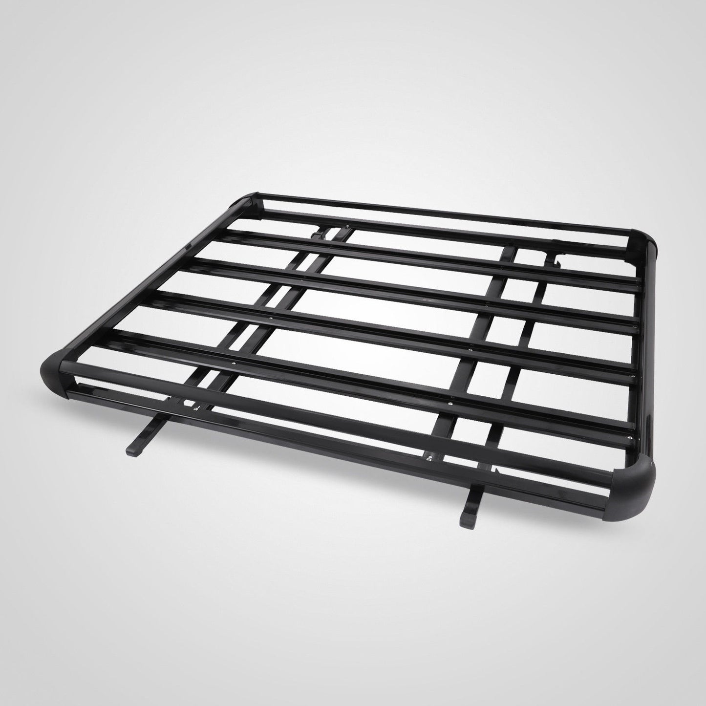 1.4M Aluminium Alloy Car 4WD 4x4 Roof Rack Basket Cargo Luggage Carrier Box Bar Black