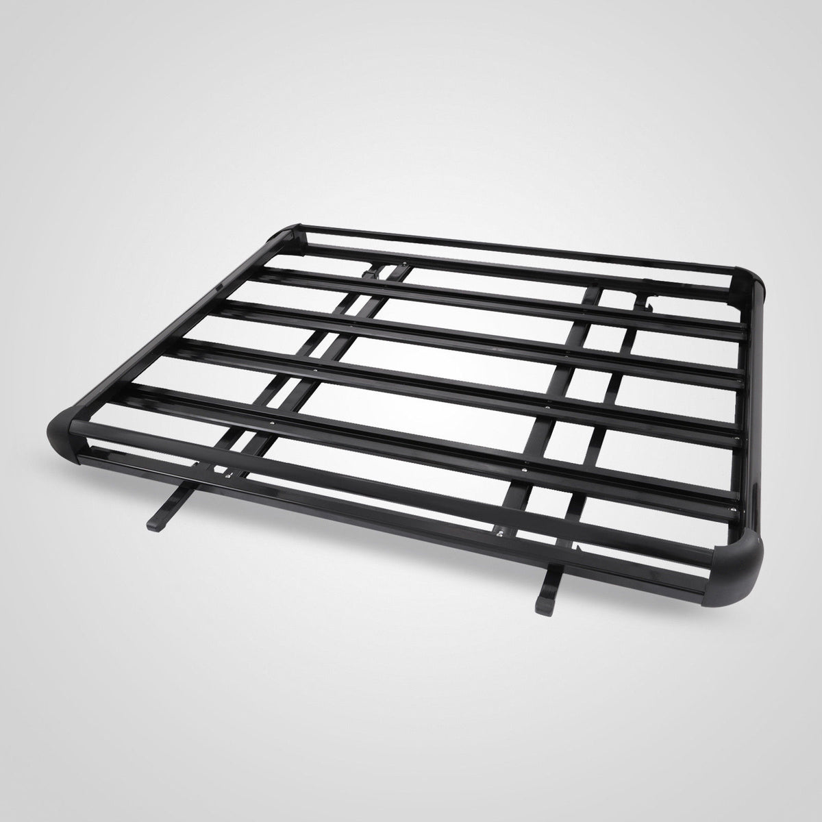1.6M Aluminium Alloy Car 4WD 4x4 Roof Rack Basket Cargo Luggage Carrier Box Bar Black