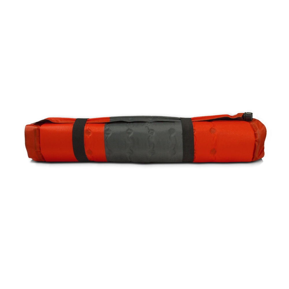 Double Self Inflating Mattress Sleeping Mat Air Bed Camping Hiking Joinable - red