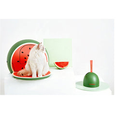 Vetreska Fruity Portable Cat Kitty Toilet Litter Box Tray House Lid Scoop Set Watermelon