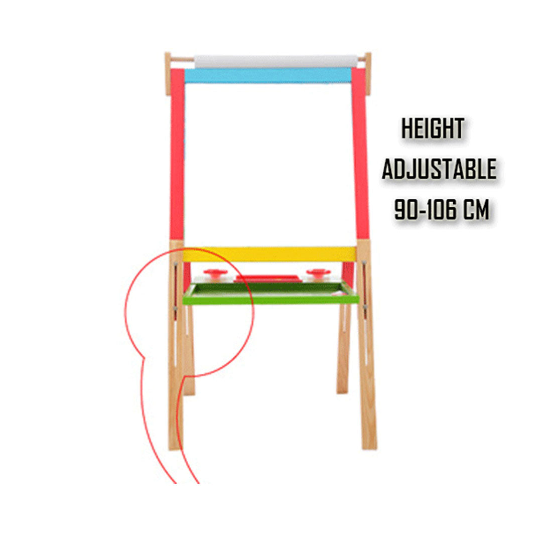 Kids Easel Art Children Whiteboard Blackboard Stand Wood Magnetic Drawing Board