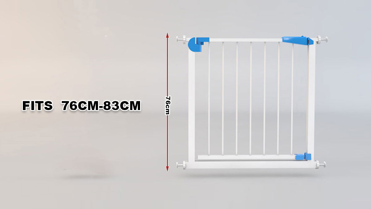 Adjustable Baby Pet Child Kid Safety Security Gate Stair Barrier Door Extension Blue