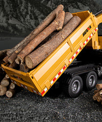 Huina RC Timber Grab Dumper Truck Lift Hoist 1/14 Construction Vehicle Kids Toy