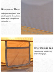 Waterproof Instant Beach Camping Tent 6 Person Pop up Tents Family Hiking Dome