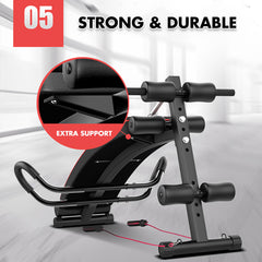 Foldable Adjustable Sit Up Abdominal Bench Press Weight Gym Ab Exercise Fitness