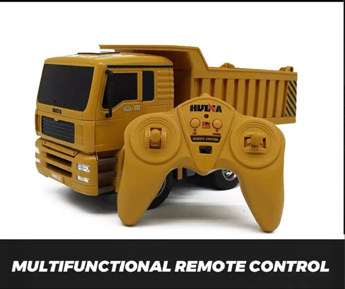 Huina 1/18 RC Engineering Construction Dump Truck Remote Control Toy Kids Gift