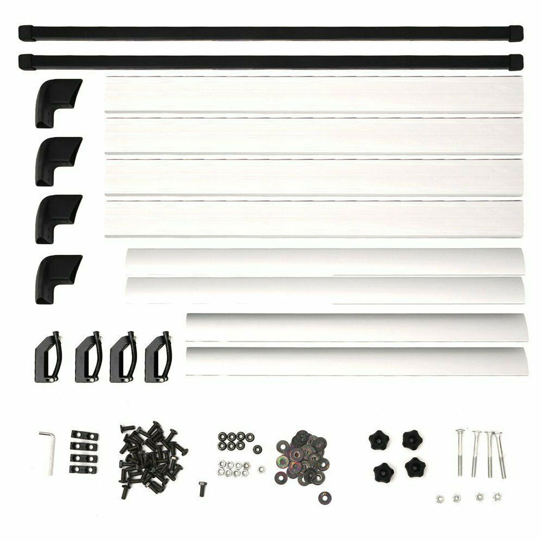 1.4M Aluminium Alloy Car 4WD 4x4 Roof Rack Basket Cargo Luggage Carrier Box Bars - silver