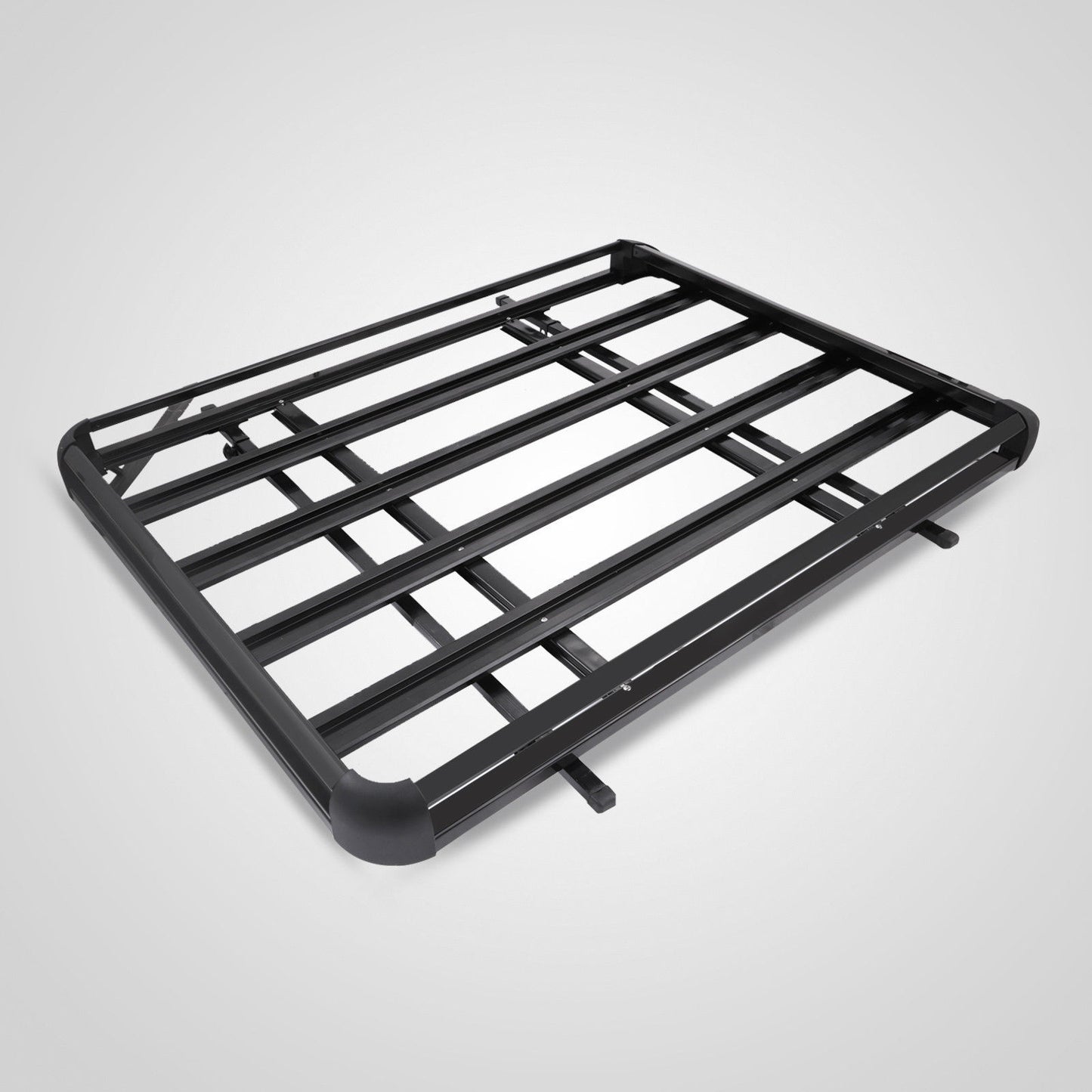 1.27M Aluminium Alloy Car 4WD 4x4 Roof Rack Basket Cargo Luggage Carrier Box Bar Black