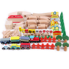Wooden Train Table Children Pretend Play Set Toy Kids Toddlers Thomas The Tank