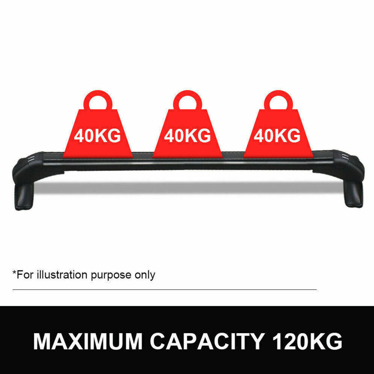 Barbell with red weight plates labeled '40KG' on a white background.