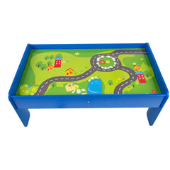 Wooden Train Table Children Pretend Play Set Toy Kids Toddlers Thomas The Tank