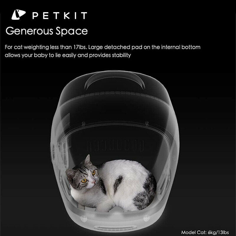 PETKIT Auto Air Fresh Cat Kitten Puppy Lamp Fan Capsule Carrier Backpack Travel