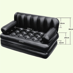 Bestway Inflatable 5 in 1 Multi-functional Couch - black