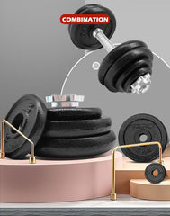 20KG Dumbbell Set Weight Dumbbells Home Gym Training Fitness BarBell Equipment Case