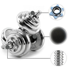 20KG Dumbbell Set Weight Dumbbells Home Gym Training Fitness BarBell Equipment Case
