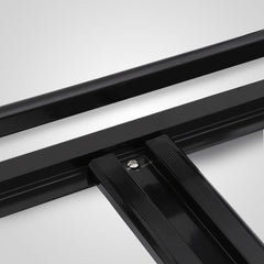 1.4M Aluminium Alloy Car 4WD 4x4 Roof Rack Basket Cargo Luggage Carrier Box Bar Black