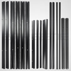 Aluminium Alloy Car 4WD 4x4 Roof Rack Basket Cargo Luggage Carrier Box Bar - black