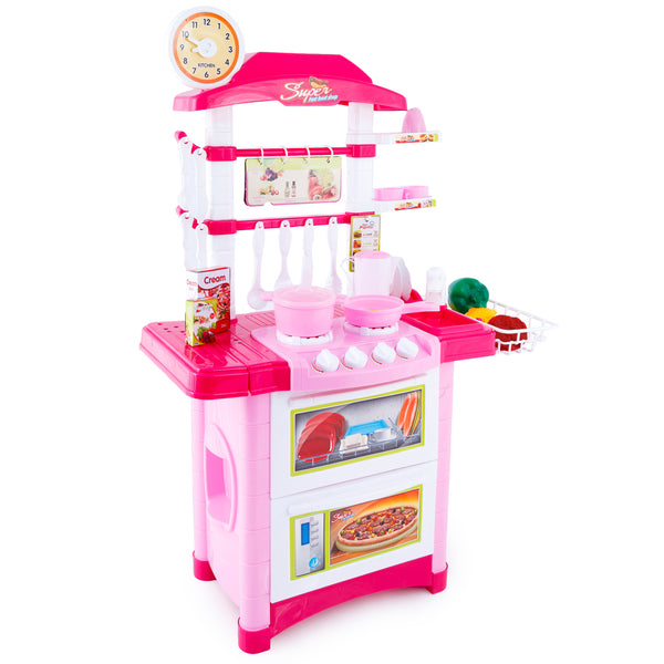Kids Children Pretend Role Play Toys Mini Chef Kitchen Utensils Food Cooking Set
