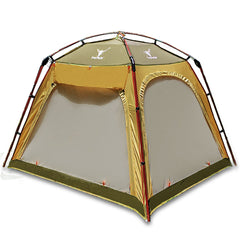4 - 6 Person Man Family Camping Dome Tent Canvas Swag Hiking Beach Shade Shelter Green