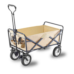 Foldable Collapsible Wagon Cart Garden Beach Outdoor Shopping Trolley Camping Brake