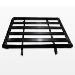 Aluminium Alloy Car 4WD 4x4 Roof Rack Basket Cargo Luggage Carrier Box Bar - black