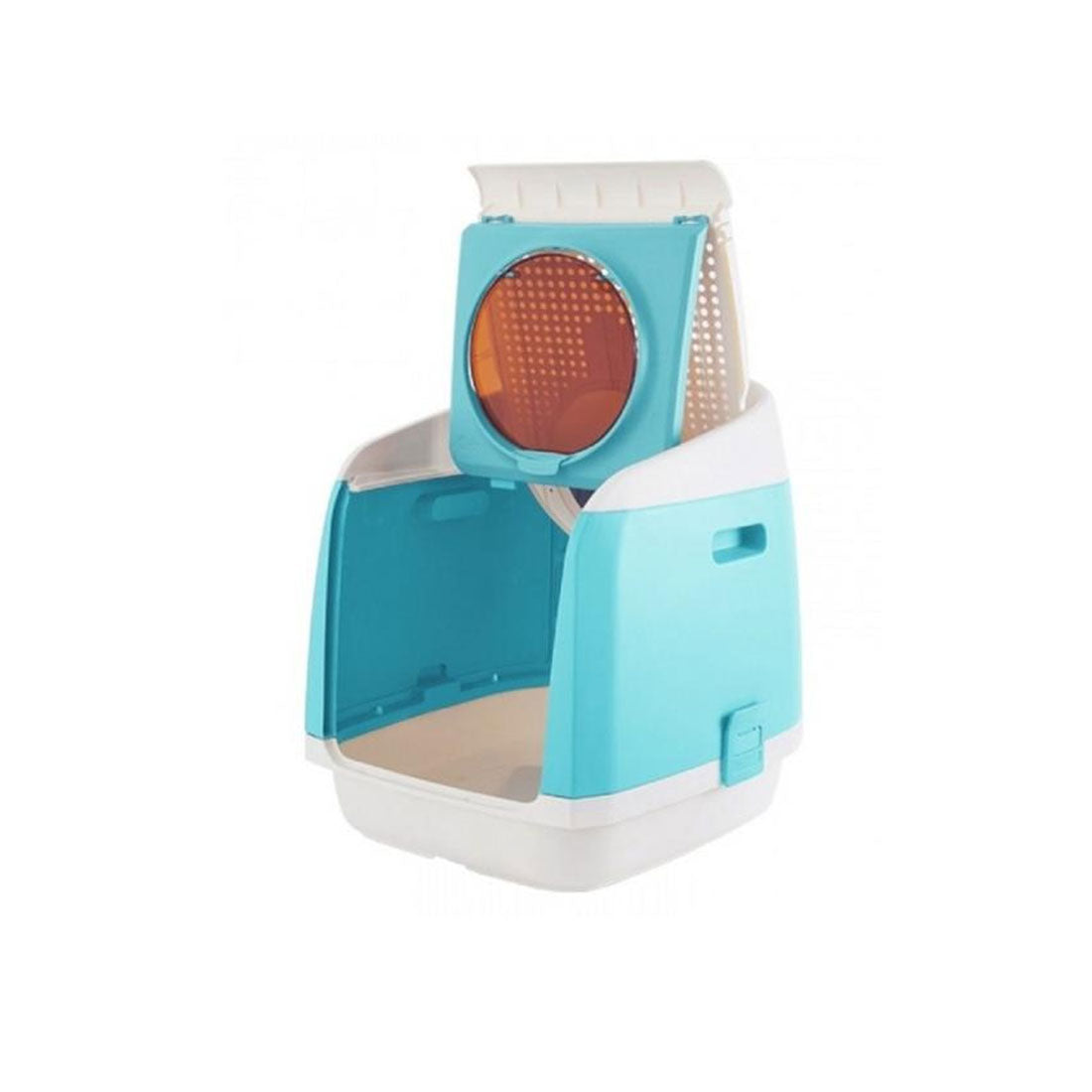 Pakeway Tomcat Cat Litter Box Fully Enclosed Kitty Tray Toilet Odor Control Basin Large - green