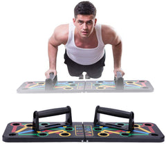 Push Up Board Rack Bar Grip Handle Exercise Core Training Gym Workout Fitness Stand