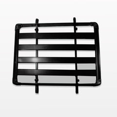 Aluminium Alloy Car 4WD 4x4 Roof Rack Basket Cargo Luggage Carrier Box Bar - black
