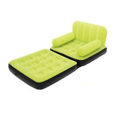 Bestway Inflatable 2 in 1 Couch Chair Air Bed Single - green