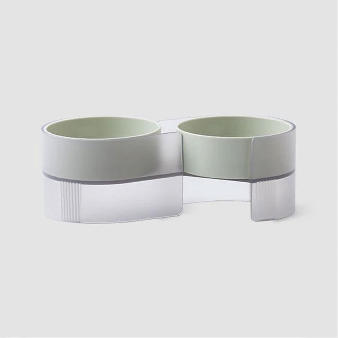 Pidan Elevated Cat Dog Double Dual Feeding Raised Bowls Bowl Set Tilted Stand