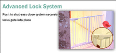 Adjustable Baby Pet Child Kid Safety Security Gate Stair Barrier Door Extension