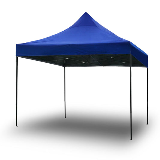 3x3m Pop Up Gazebo Outdoor Tent Folding Marquee Party Camping Market Canopy - blue