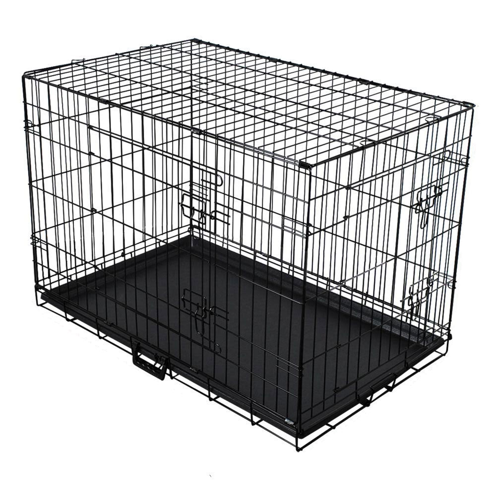 Collapsible Pet Dog Cage Wire Metal Crate Kennel Portable Puppy Cat Rabbit House