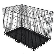Collapsible Pet Dog Cage Wire Metal Crate Kennel Portable Puppy Cat Rabbit House