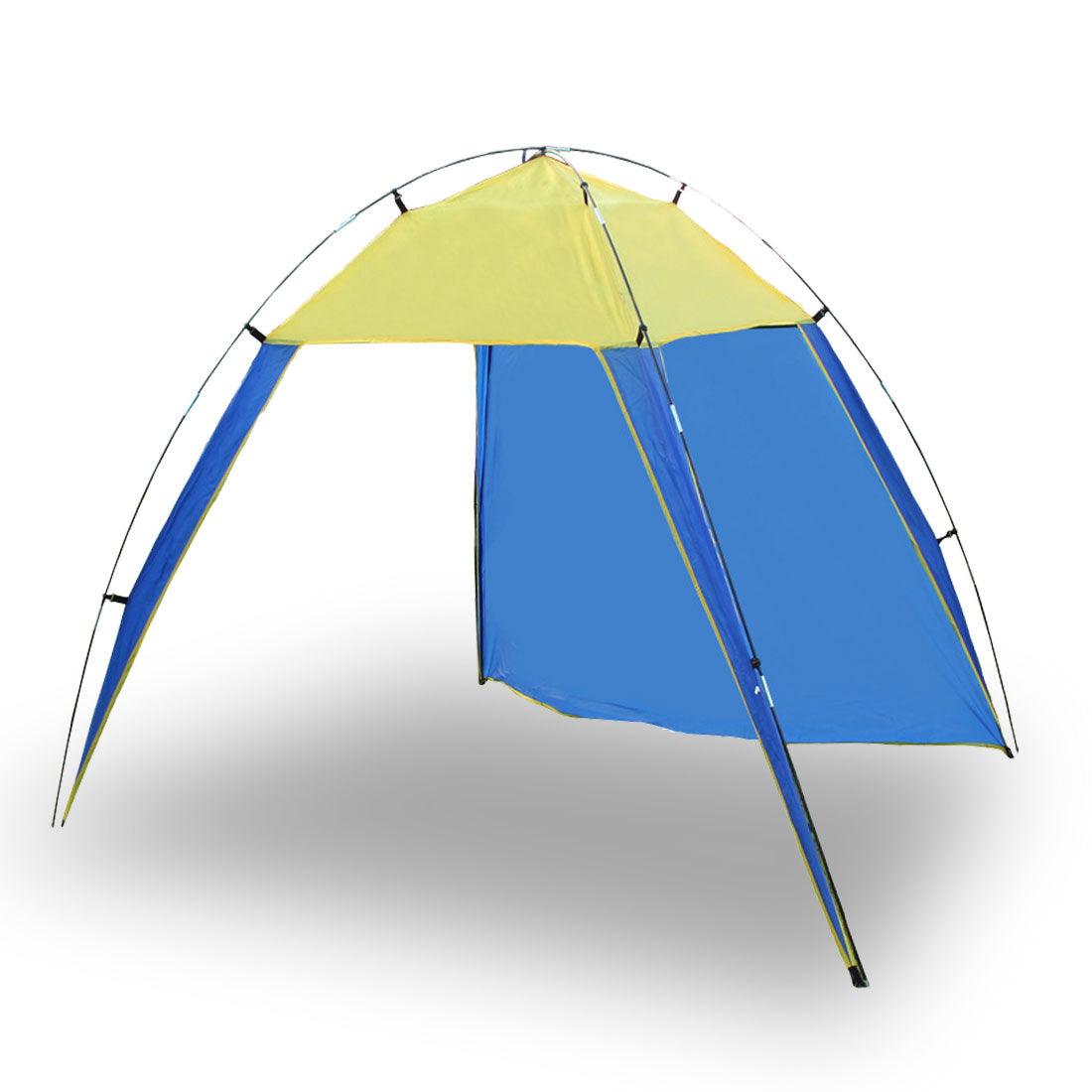 Portable Beach Tent Sun Shelter UV Shade Family Outdoor Camping Yard To 4 People - blue