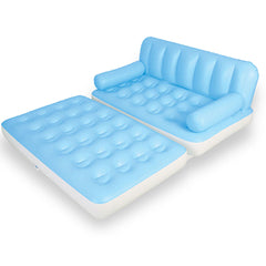 Bestway Inflatable 5 in 1 Multi-functional Couch - blue