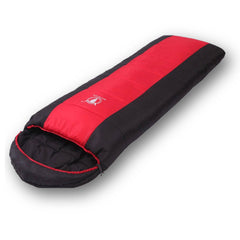 Outdoor Camping Envelope Sleeping Bag Thermal Tent Hiking Winter Single 0°C - red