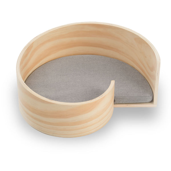 Pidan Wooden Modern Stylish Sea Snail Spiral Cat Kitty Bed