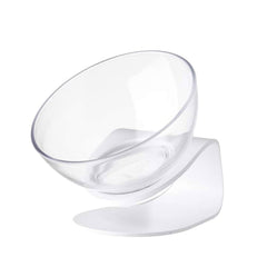 Pidan Designer Raised Glass Elevated  Cat Bowl w/ Base Stand 