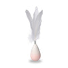 Pidan Roly Poly Feather Teaser Cat Kitten Pet Tumbler Interactive Toy Bell - pink