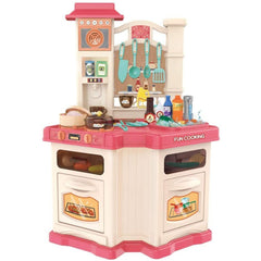 Kids Pretend Role Play Toy Kitchen Cooking Children Toddler Food Home Cookware Set M
