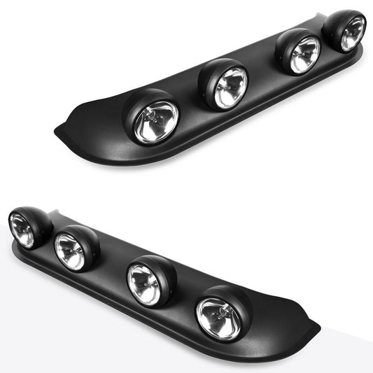 4X4 Black Housing NEO Clear Lens Off-Road Roof Top Mounted Rally Fog Light Lamp White
